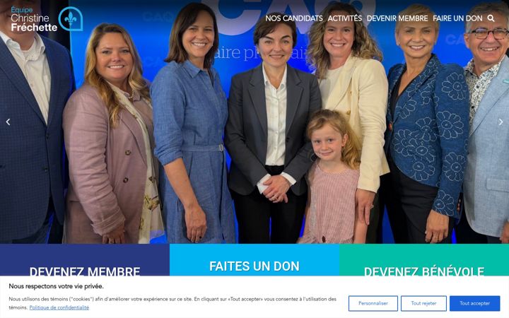 Screenshot του coalitionavenirquebec.org