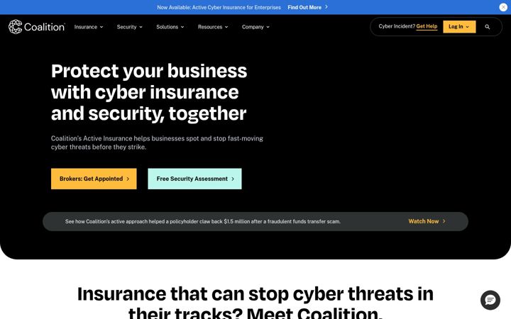 Screenshot of coalitioninc.com