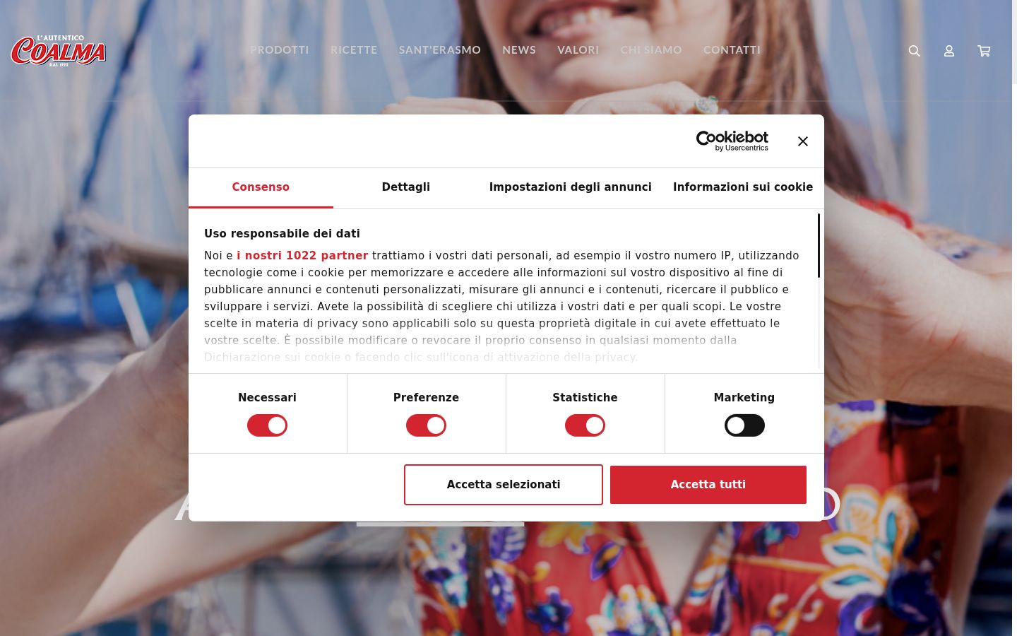 Screenshot tal-banner tal-kunsens muri qabel kwalunkwe interazzjoni