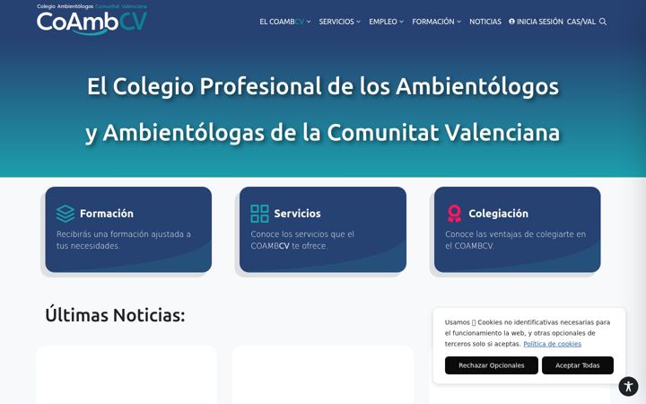 Screenshot of coambcv.com