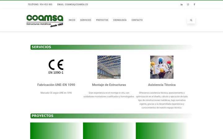 Screenshot of coamsa.es