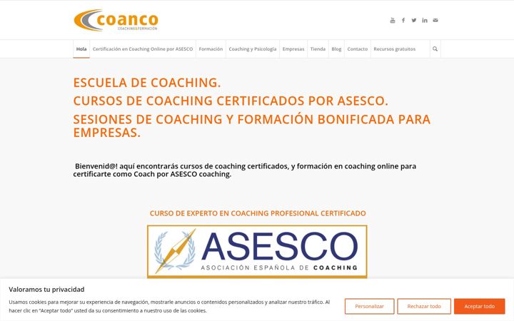Screenshot of coanco.es