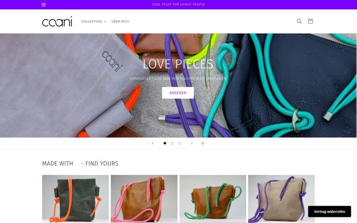 Screenshot of coani.de