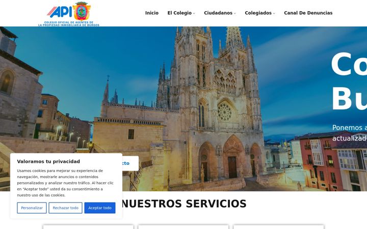 Captura de ecrã de coapiburgos.es