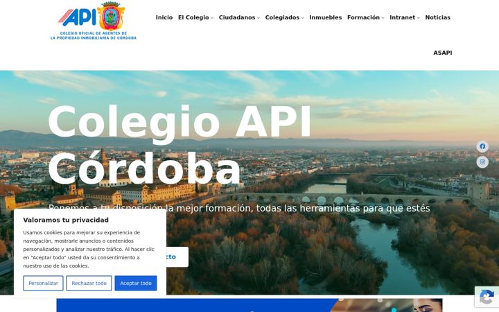 Captura de ecrã de coapicordoba.es