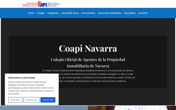 Screenshot of coapinavarra.com