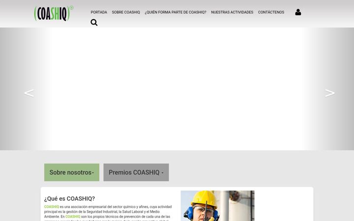 Screenshot of coashiq.org