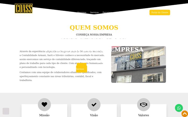 Posnetek zaslona coass.com.br