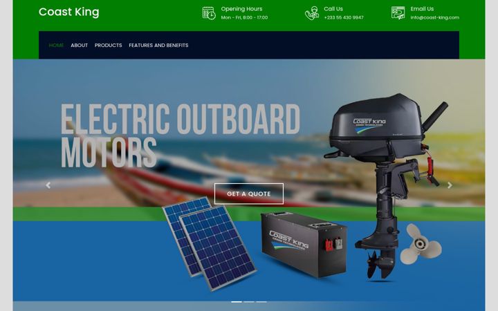 Screenshot of coast-king.com