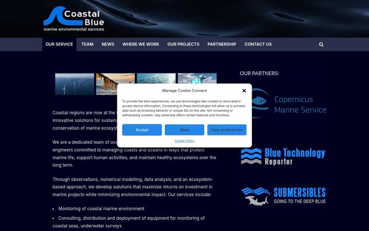 Screenshot of coastalblue.org