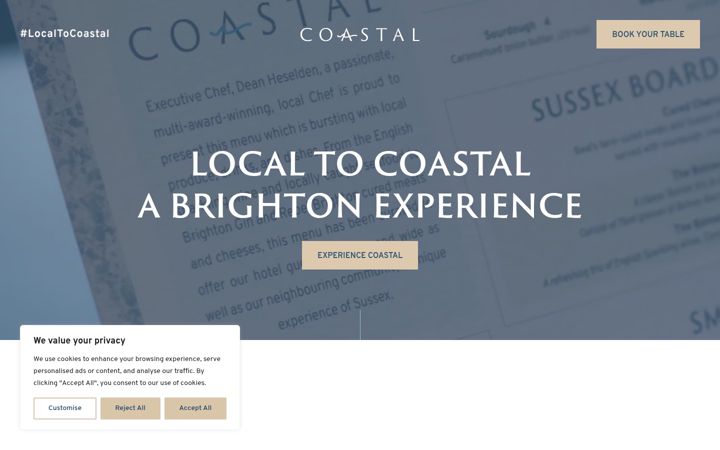 Screenshot of coastalbrighton.co.uk