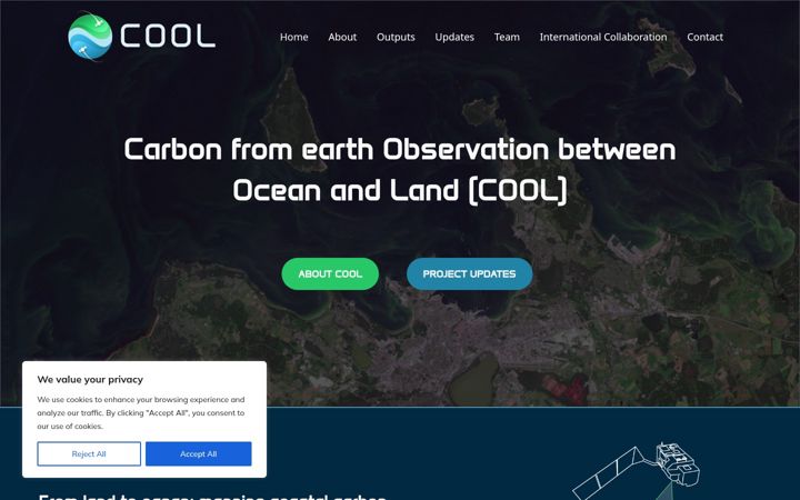 Screenshot of coastalcarbon-cool.org