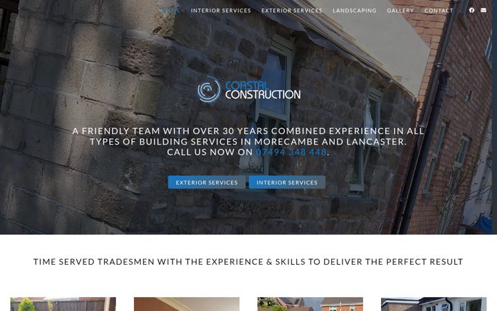 Screenshot of coastalconstruction-nw.co.uk
