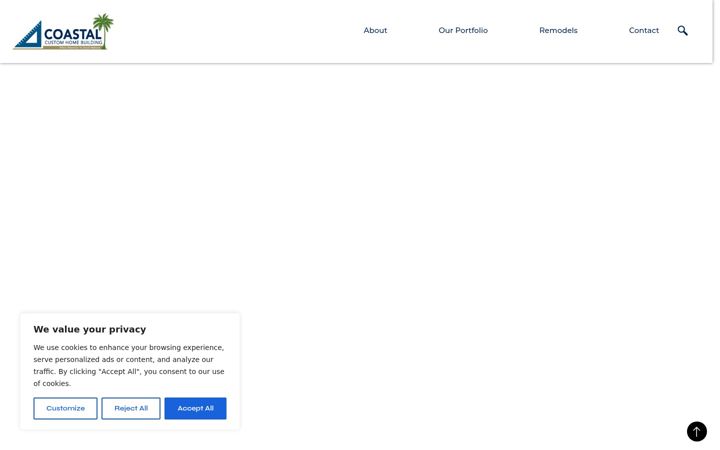 Screenshot of coastalcustomhomebuilding.com