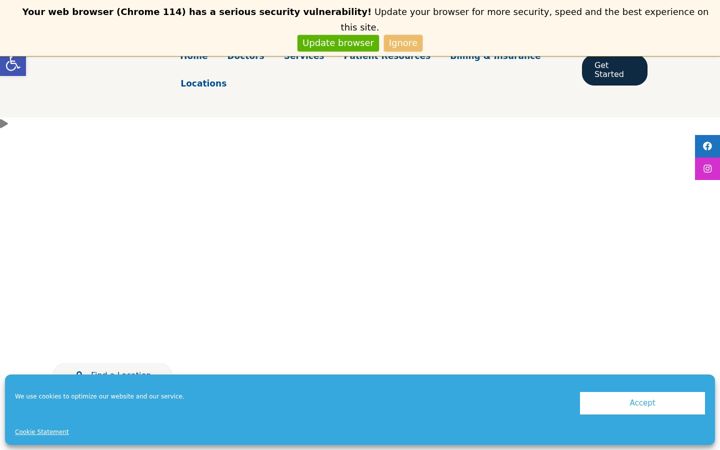Screenshot of coastaleyegroup.com