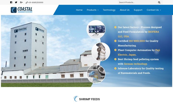 Screenshot of coastalfeeds.com