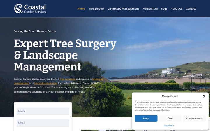 Screenshot of coastalgardenservices.co.uk