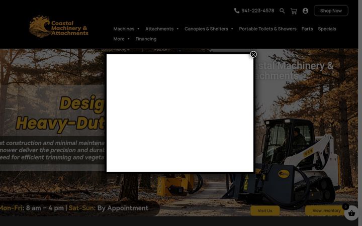 Screenshot of coastalmachines.com
