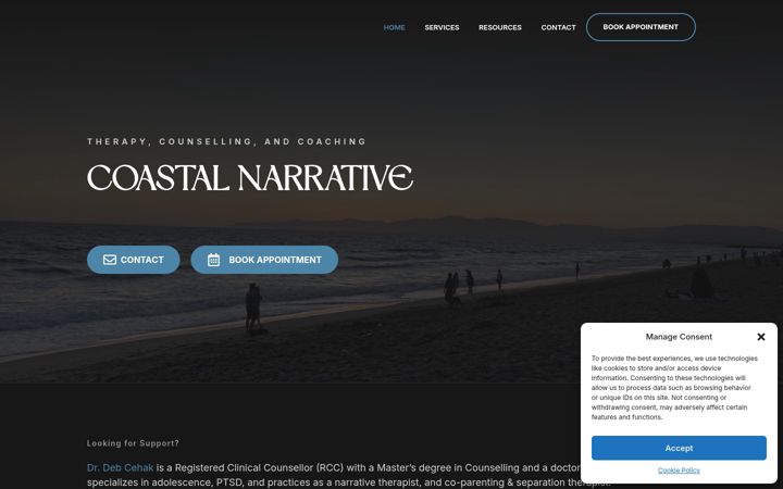 Screenshot of coastalnarrative.com