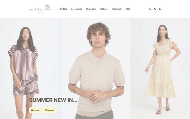 Screenshot of coastaloutfitters.co.uk