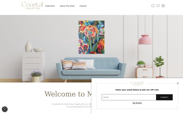 Screenshot of coastalpallettes.com