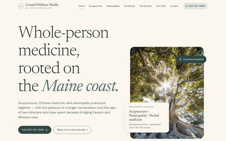 Screenshot of coastalwellnesshealth.com