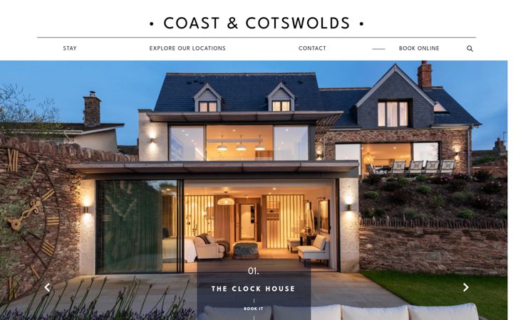 Screenshot of coastandcotswolds.com