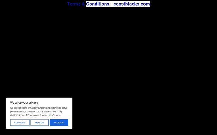 Screenshot of coastblacks.com