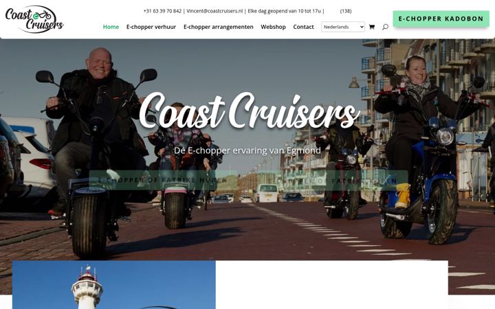 Screenshot of coastcruisers.nl