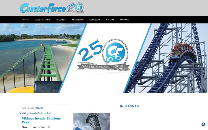 Screenshot of coasterforce.com