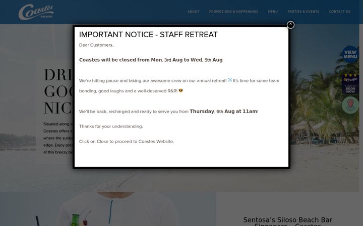 Screenshot of coastes.com
