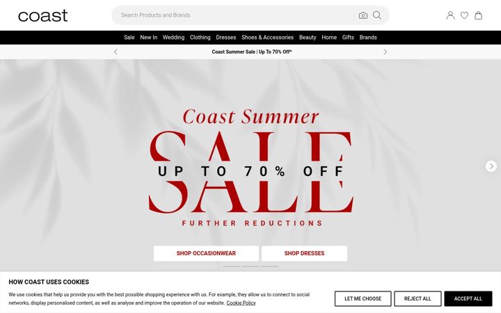 Screenshot of coastfashion.com