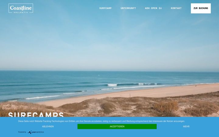 Screenshot of coastlinekollektiv.de