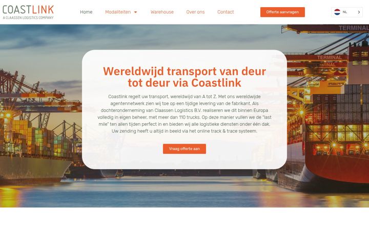 Screenshot of coastlink.eu
