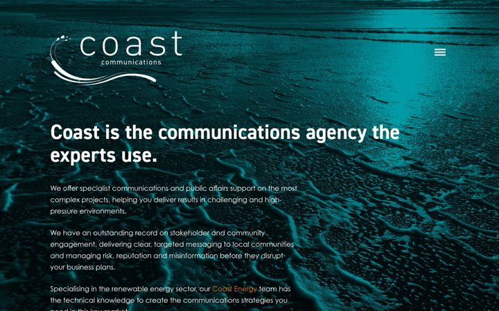 Screenshot of coastmarcoms.co.uk
