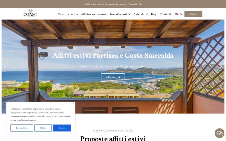 Screenshot of coastrealestate.it