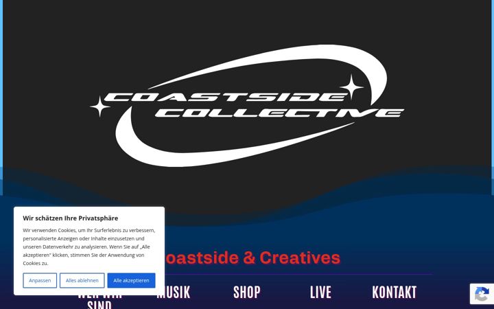 Screenshot of coastsidecollective.com