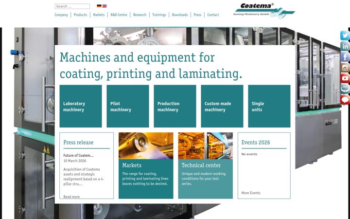 Screenshot of coatema.de