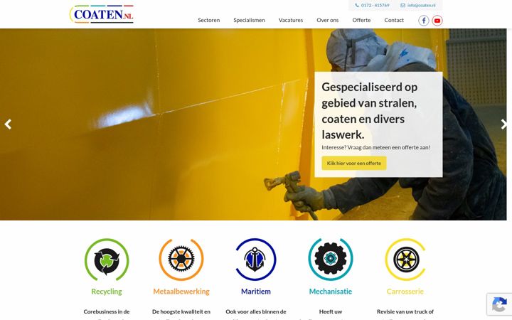 Screenshot of coaten.nl