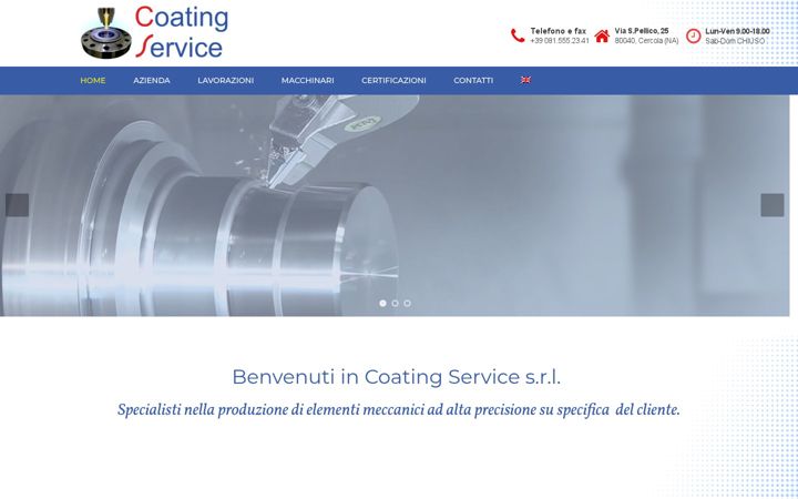 Screenshot of coatingservicesrl.com