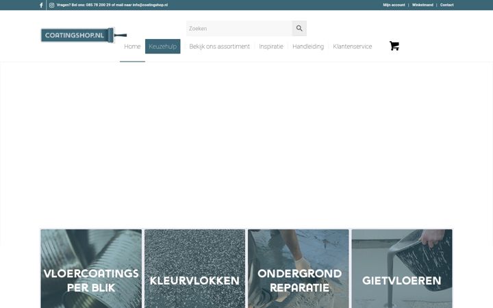 Ekrānuzņēmums no coatingshop.nl
