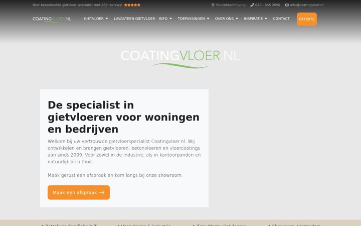 Screenshot of coatingvloer.nl