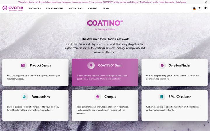 Screenshot of coatino.com