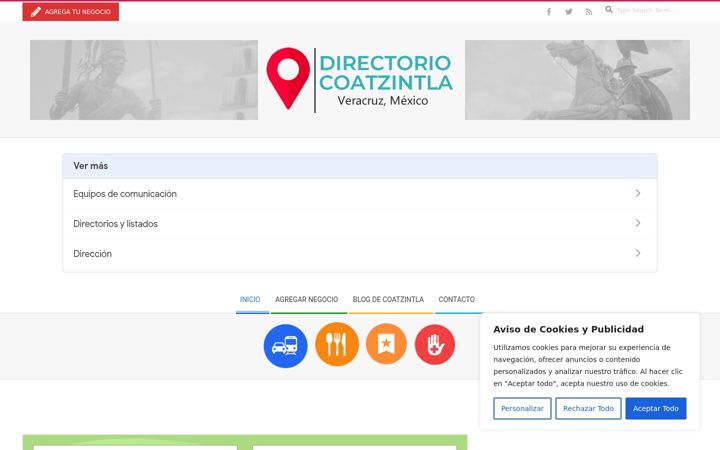 Screenshot of coatzintla.net