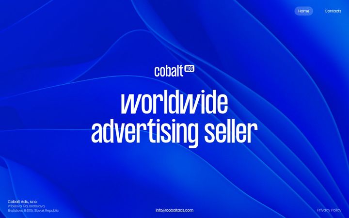 Screenshot of cobaltads.com