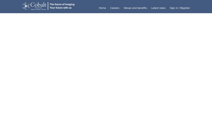 Screenshot of cobalthealth.careers