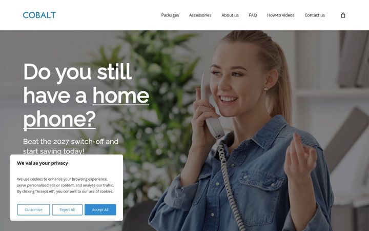 Screenshot of cobalthomephone.co.uk