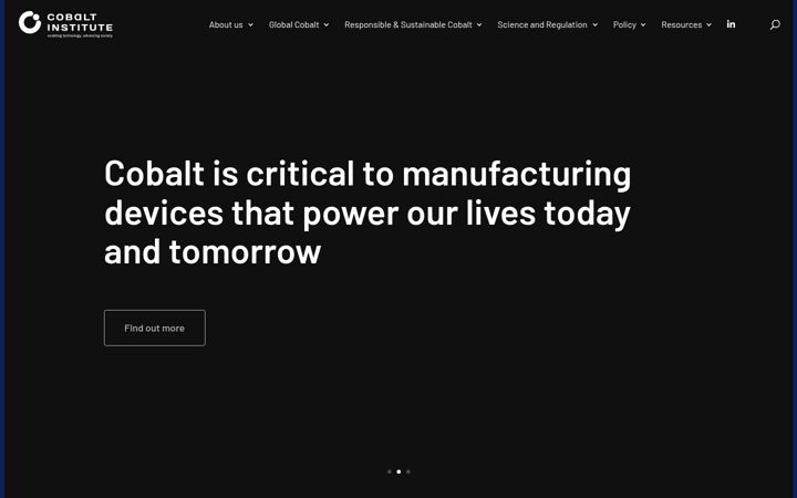 Ekrano kopija cobaltinstitute.org