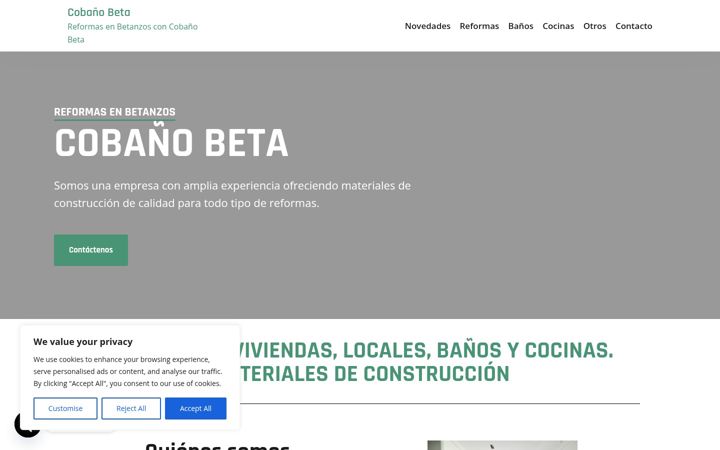 Screenshot of cobanobeta.com