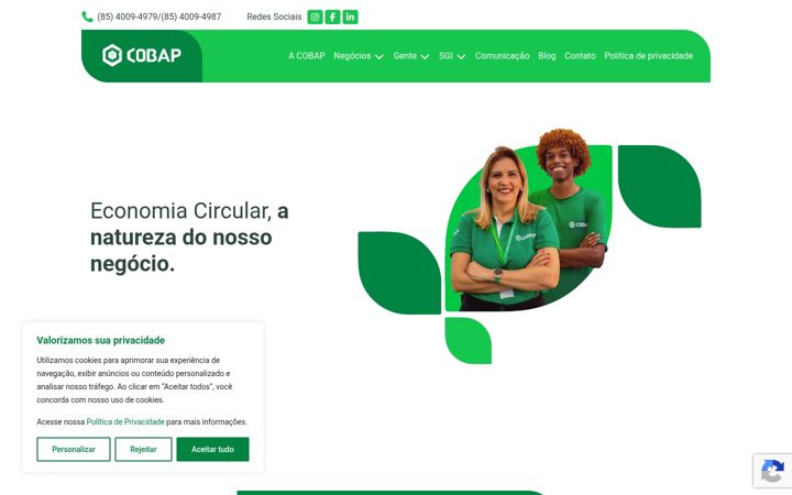 Screenshot of cobap.com.br